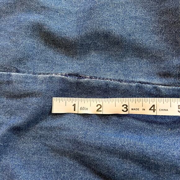 Y2K 2000s Creek Denim Jumper Maxi Dress Stud Detail Plus Sz 18 Cottagecore - Picture 8 of 10